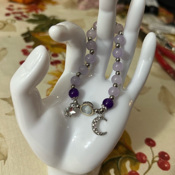 Moon Sun and Star Beaded Charm Bracelet - Picture 5 of 6